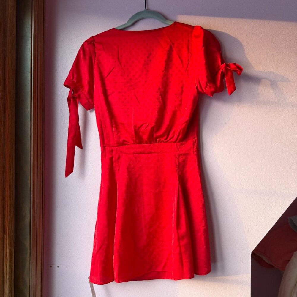 Red Mini Dress - spring dress - date night outfit - Picture 5 of 8